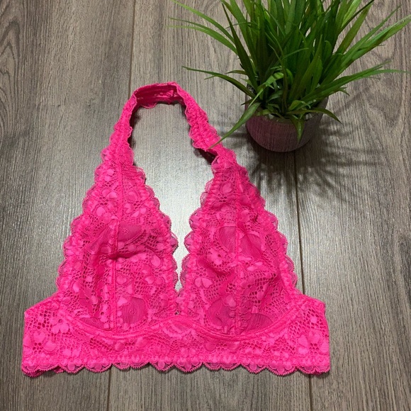 Free People Other - Free People NWOT Galloon Lace Halter Bralette